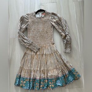 Oliphant Gold & Turquoise Dress